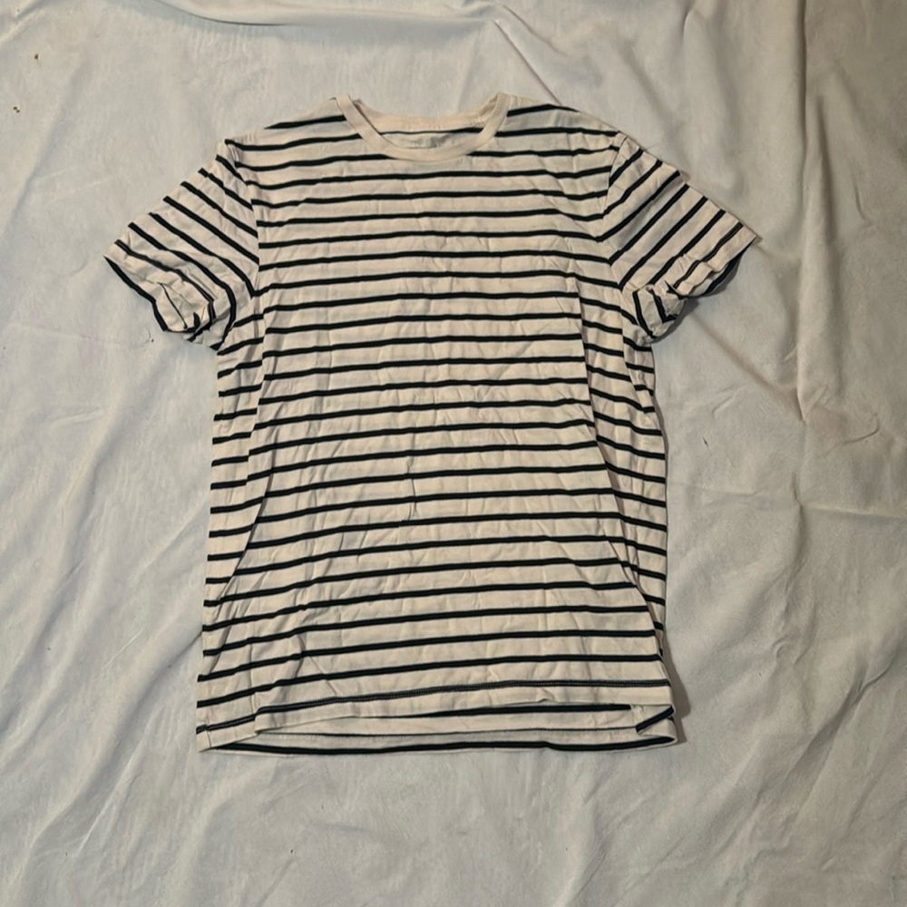 creamy and navy striped tee from J. Crew